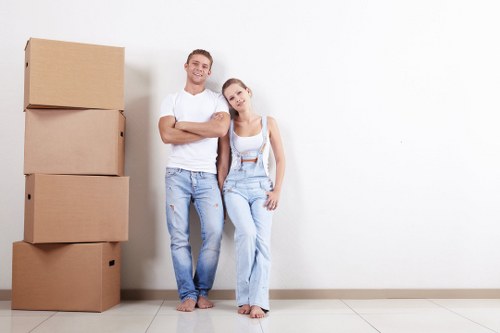 A moving team helping with a home removal in Tooting