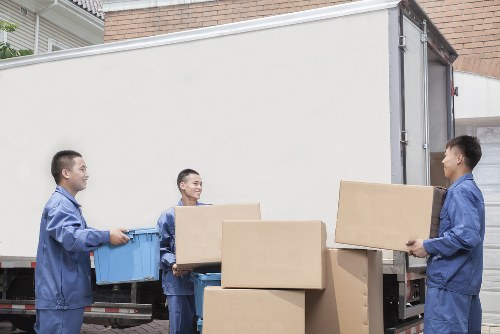 Removal van ready for a home move in Tooting