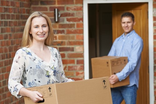 Professional movers handling a flat move in Tooting