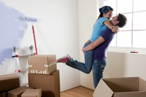 Removal team helping with a home move in Tooting