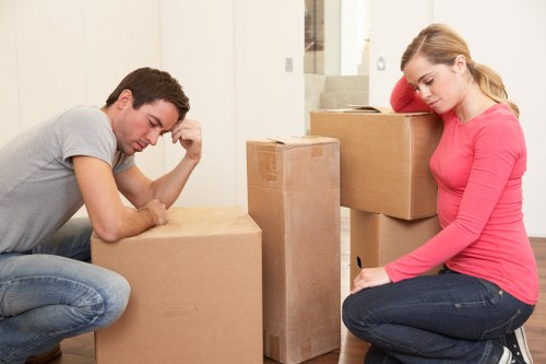 Trained removals staff working with care and coordination