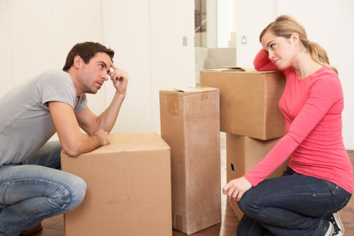 Residential move in Tooting with a van positioned for loading
