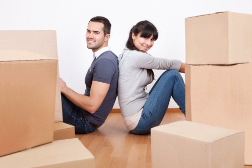 Local office removals team navigating access challenges in Tooting