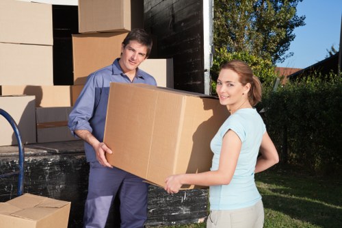 Household items being prepared for a Tooting move with access considerations