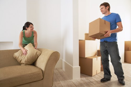 Moving van helping with residential relocation in Tooting